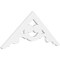 Ekena Millwork Pitch Robin Architectural Grade PVC Gable Pediment, 36"W x 15"H x 1"P (10/12) GPP036X015X100ROB - alternate 1